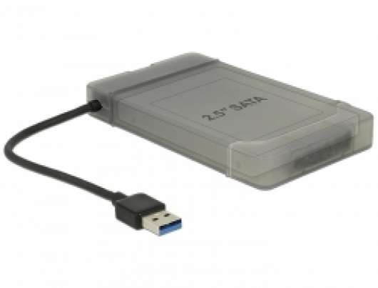 Delock 2.5" SATA kabinett - USB 3.0 Transparent Toolfree