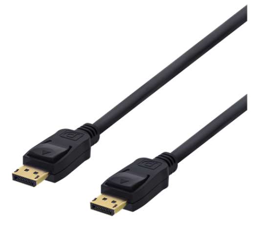 Deltaco DisplayPort-kabel 1m - Svart