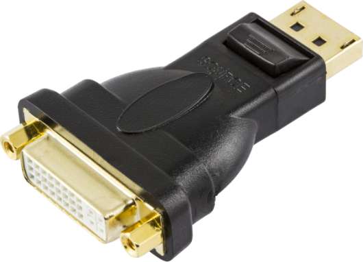 Deltaco DisplayPort till DVI-D singlelink adapter, ha - ho