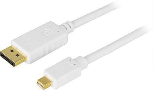 Deltaco DisplayPort till Mini-DisplayPort-kabel 1m