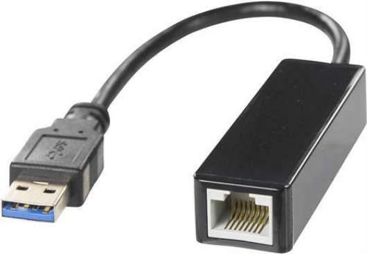 Deltaco Gigabit-nätverkskort USB 3.0 - Svart