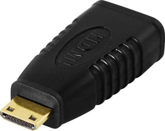 Deltaco HDMI-adapter, Mini HDMI hane - HDMI hona