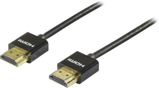 Deltaco HDMI-kabel Tunn / 2m - Svart