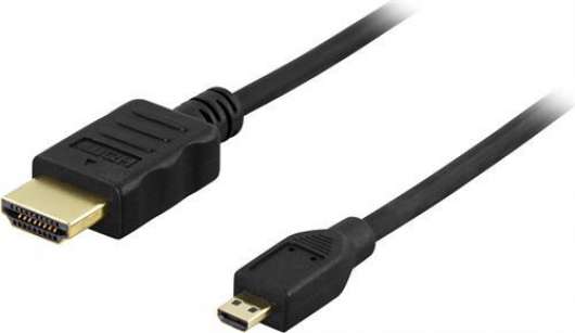 Deltaco HDMI till Micro HDMI-kabel / 1m - Svart