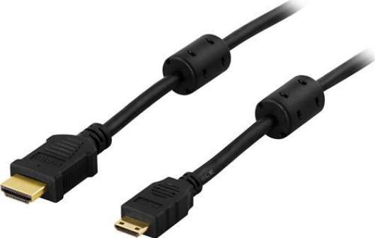 Deltaco HDMI till Mini HDMI-kabel / 1m - Svart
