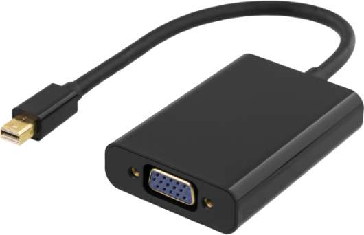Deltaco mini DisplayPort till VGA-adapter med ljud
