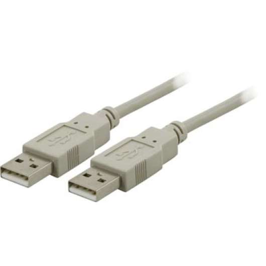 Deltaco USB 2.0 Kabel A->A (M-M) 0.5m