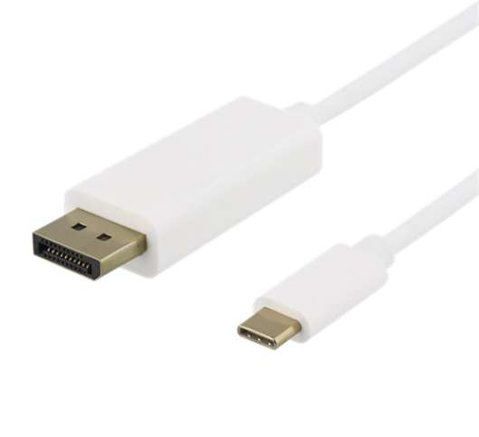 Deltaco USB-C till DisplayPort-kabel 1m