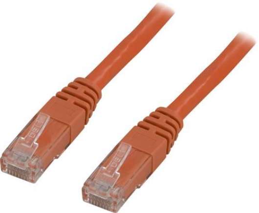 Deltaco UTP Cat6 Nätverkskabel / 0.3m - Orange