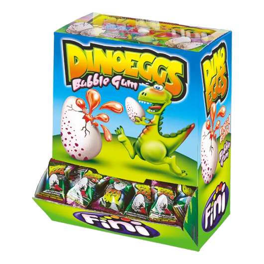 Dino Eggs Bubble Gum Storpack - 200-pack