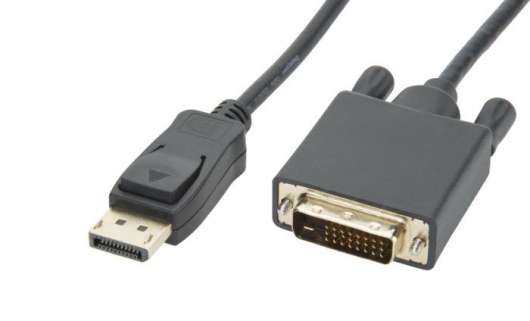 Displayport till DVI-kabel 1 m