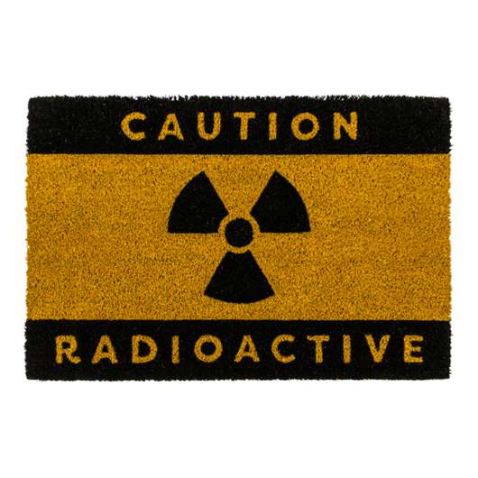 Dörrmatta Caution Radioactive