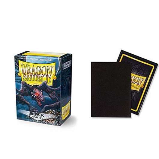 Dragon Shield Matte Sleeves Black 63x88 mm (100 in box)