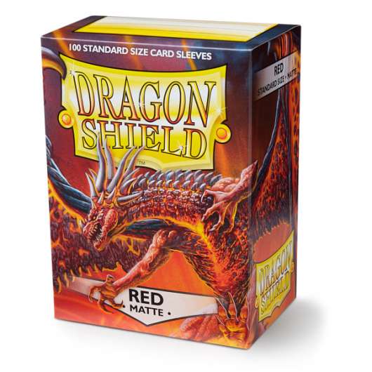 Dragon Shield Matte Sleeves Red 63x88 mm (100 in box)