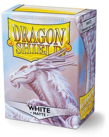 Dragon Shield Matte Sleeves White 63x88 mm (100 in box)