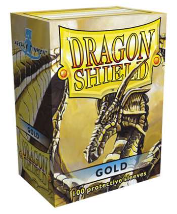 Dragon Shield Standard Sleeves Gold 63x88 (100 in box)