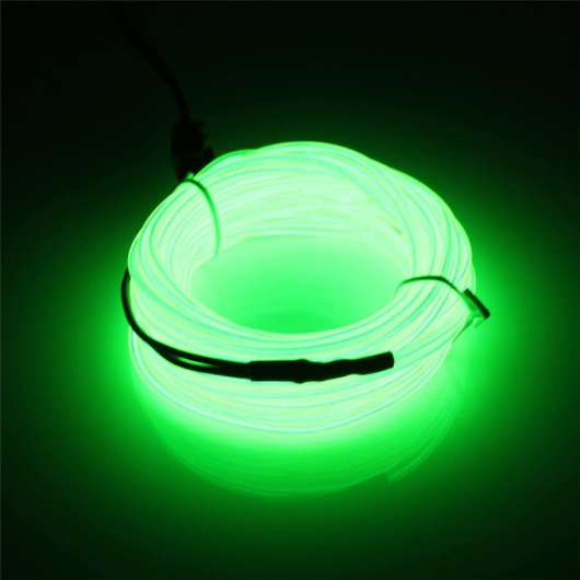 EL Wire LED-Slinga för Bilen - Neongrön