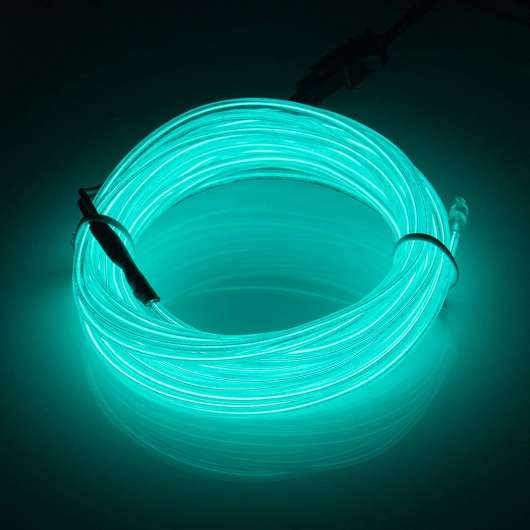 EL Wire LED-Slinga för Bilen - Turkos