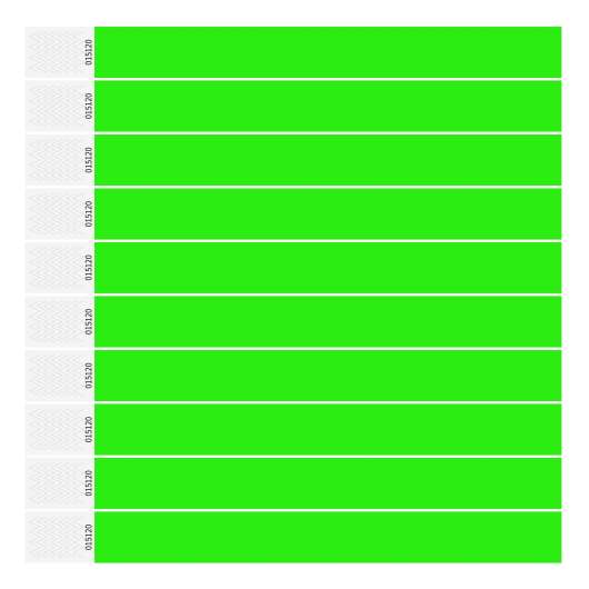Entréarmband - Grön 10-pack