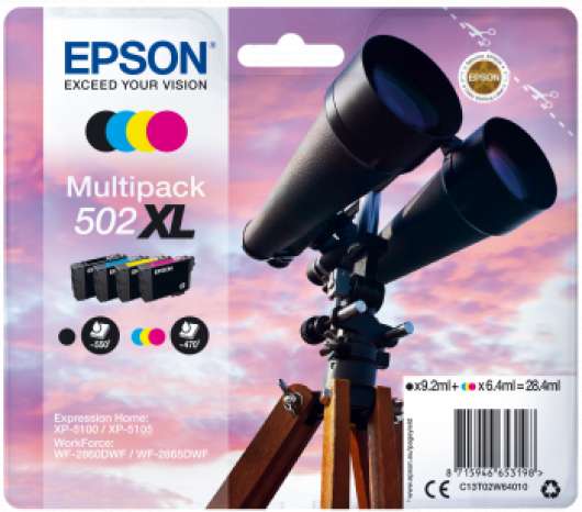 Epson 502XL MultiPack BK/C/M/Y - 28,4ml