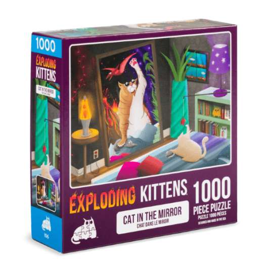 Exploding Kittens Puzzle Cat Mirror (1000)