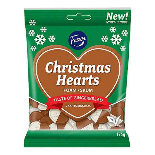 Fazer Christmas Hearts - 175 gram