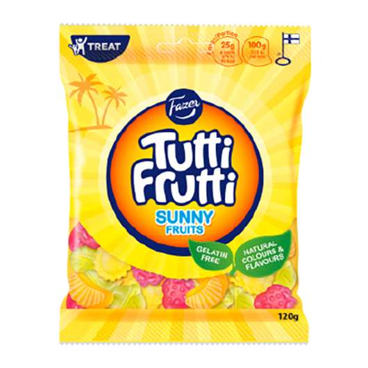 Fazer Tutti Frutti Sunny Fruits - 120 gram