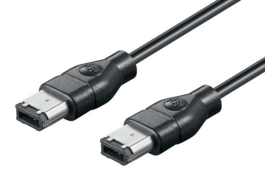 Firewire 400-kabel 6-pin till 6-pin 1,8 m