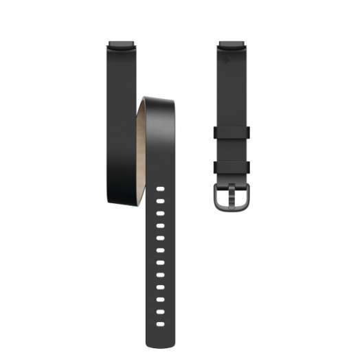 Fitbit Luxe / Leather Double Wrap/Black - One Size