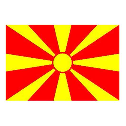 Flagga Nordmakedonien