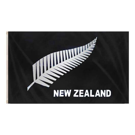 Flagga Nya Zeeland Silverfjäder