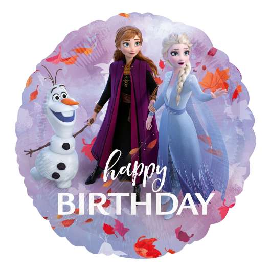 Folieballong Frost/Frozen 2 Happy Birthday