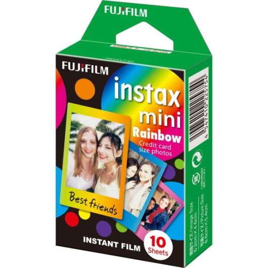 Fujifilm Instax Mini Film Rainbow Color Frame 10pcs