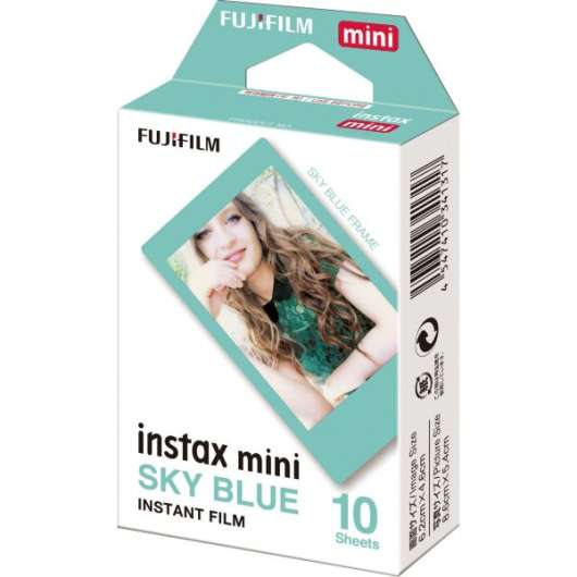 Fujifilm Instax Mini Film Sky Blue Frame 10pcs