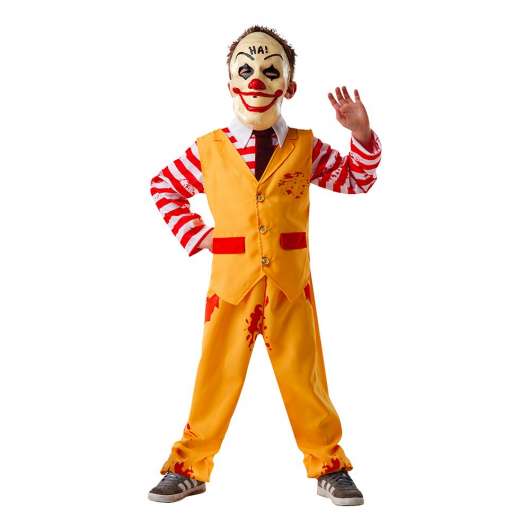 Galen Clown Halloween Barn Maskeraddräkt - Large