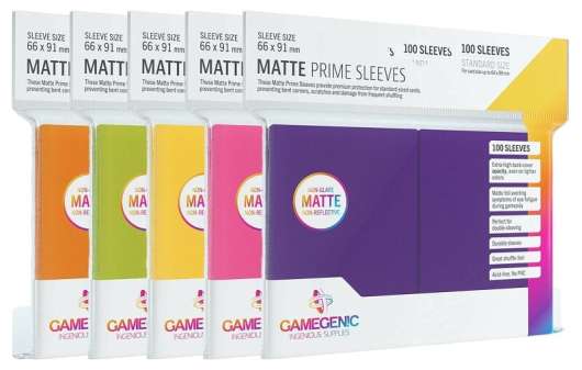 Gamegenic Matte Prime Sleeves Fun-colors (5x100 st)