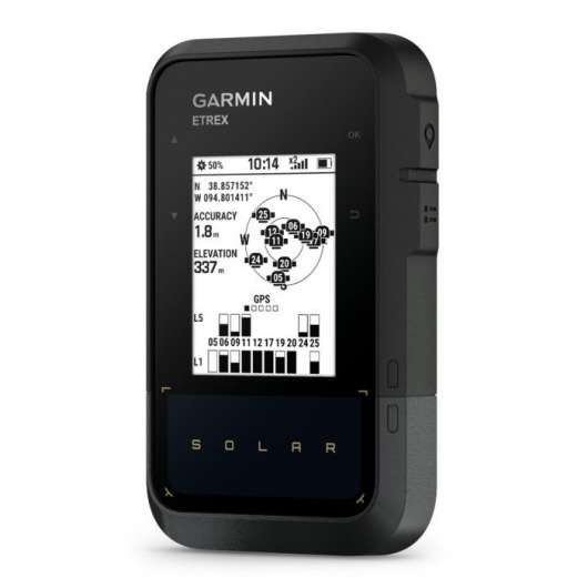 Garmin eTrex Solar GPS-navigator med solenergiladdning