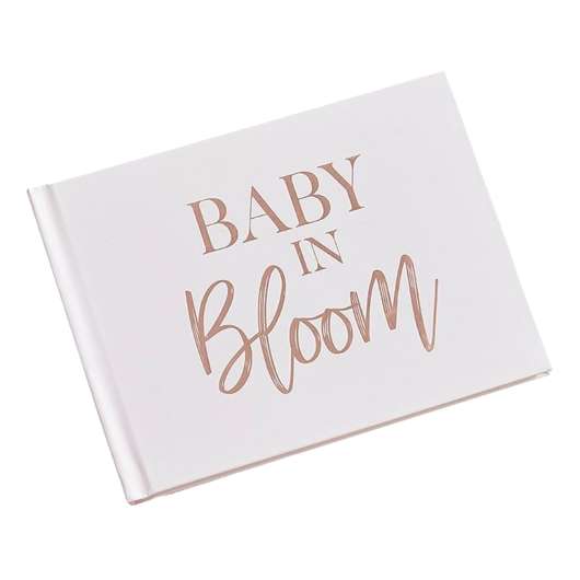 Gästbok Baby In Bloom Roséguld