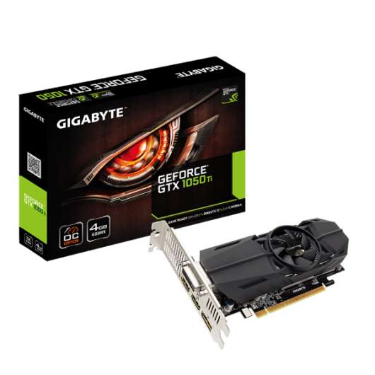 Gigabyte GeForce GTX 1050 Ti OC Low Profile 4GB (GV-N105TOC-4GL)