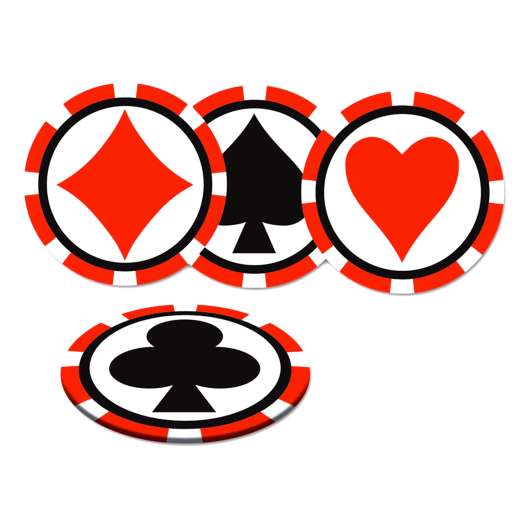 Glasunderlägg Casino - 8-pack