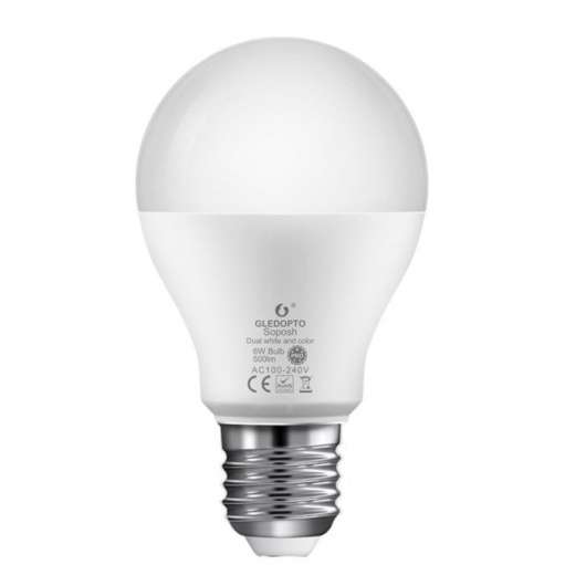 Gledopto Smart E27 LED-lampa RGB+CCT 550 lm