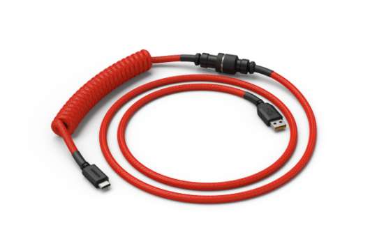 Glorious Coil Cable - Crimson Red