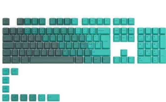 Glorious GPBT Keycaps ISO NOR-Layout (114st) - Rain Forest