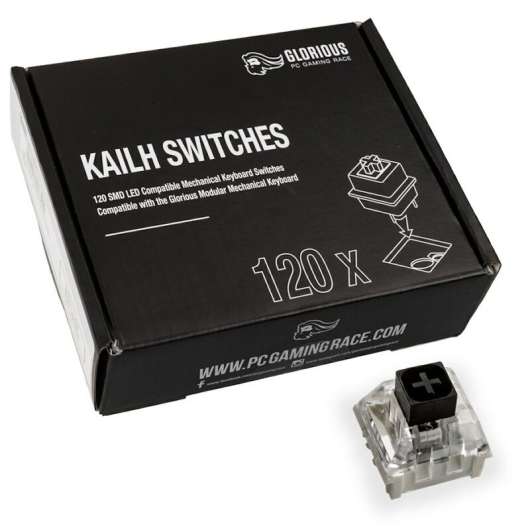 Glorious Kailh Box Black Switches (120 pcs)