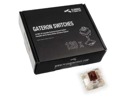 Glorious PC Gaming Race Gateron Brown Switches (120 pcs)