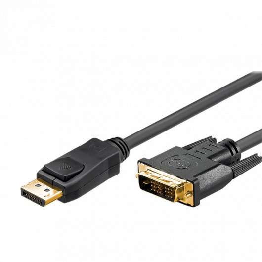 Goobay DisplayPort > DVI-D 1.2 3m Black Kabel