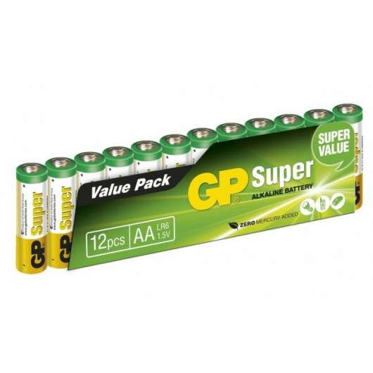 GP Batteri LR6 Super Alkaline 12-Pack