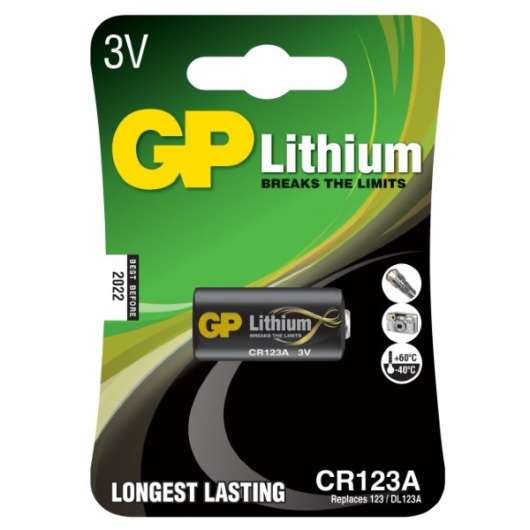 GP Lithium CR 123A 3V