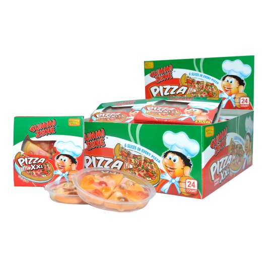 Gummi Zone Pizza Godis - 48-pack