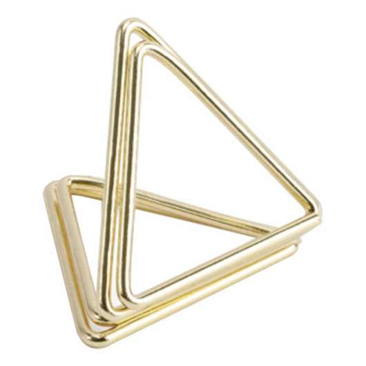 Hållare för Placeringskort Trianglar Guld - 10-pack